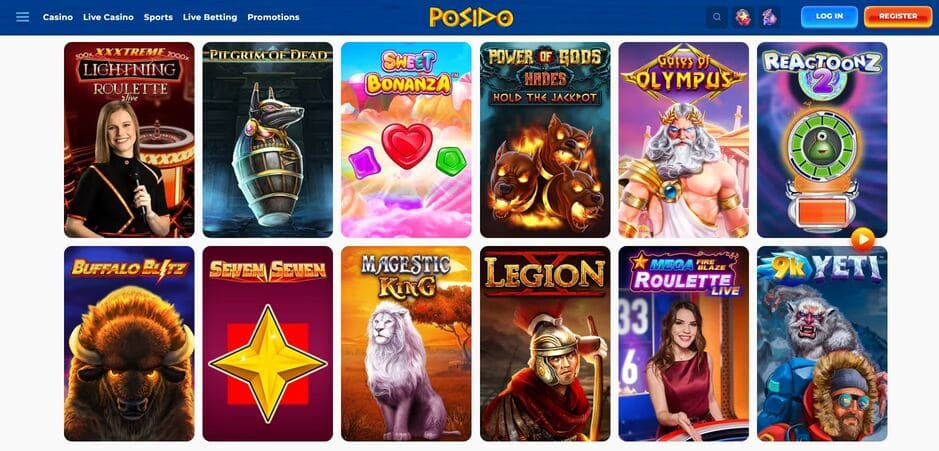 Posido Casino Games
