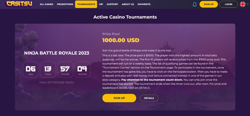 Casitsu Casino Tournaments